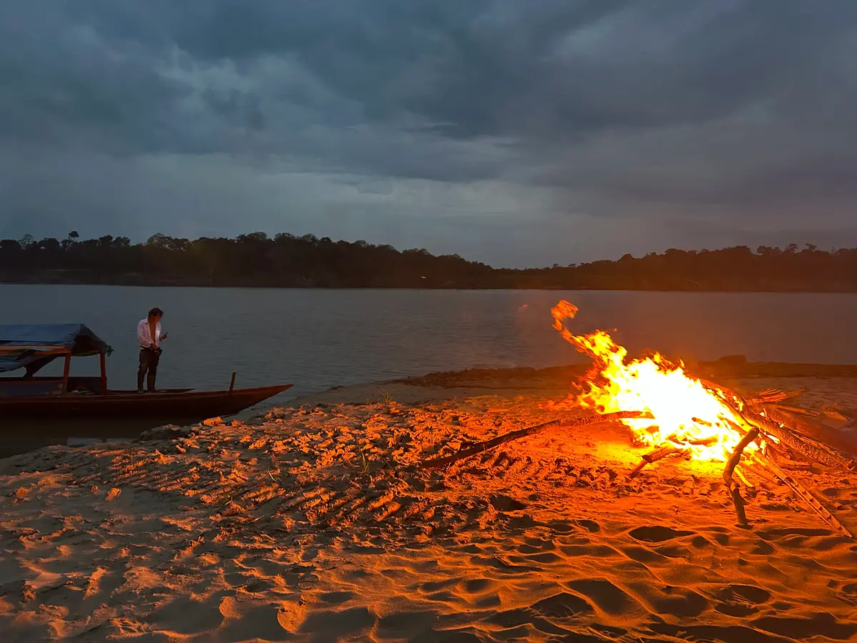one night we camped on the beach, 5 days in the jungle would be overkill